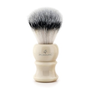 Men&#39;s Shaving Brush Synthetic Bristles & Ivory Replica Handle for Any Gentleman