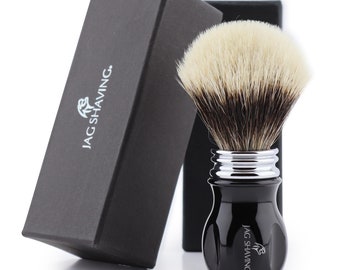 Perfect Quality Silver Tip Hair Shaving Brush With Resin Handle Best For Getting Thick Smooth Lather