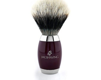 Silver Tip Bristle Shaving Brush, Resin Handle - Wet Shave Gift