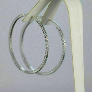 Moissanite Dangle Hoop Earrings Sterling Silver Earring Set for Women Anniversary Gift for Her Round Brilliant Cut Minimalist Earring image 7