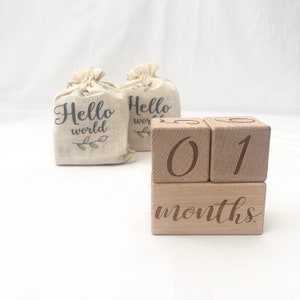 Modern Wooden Milestone Blocks – Gladfolk