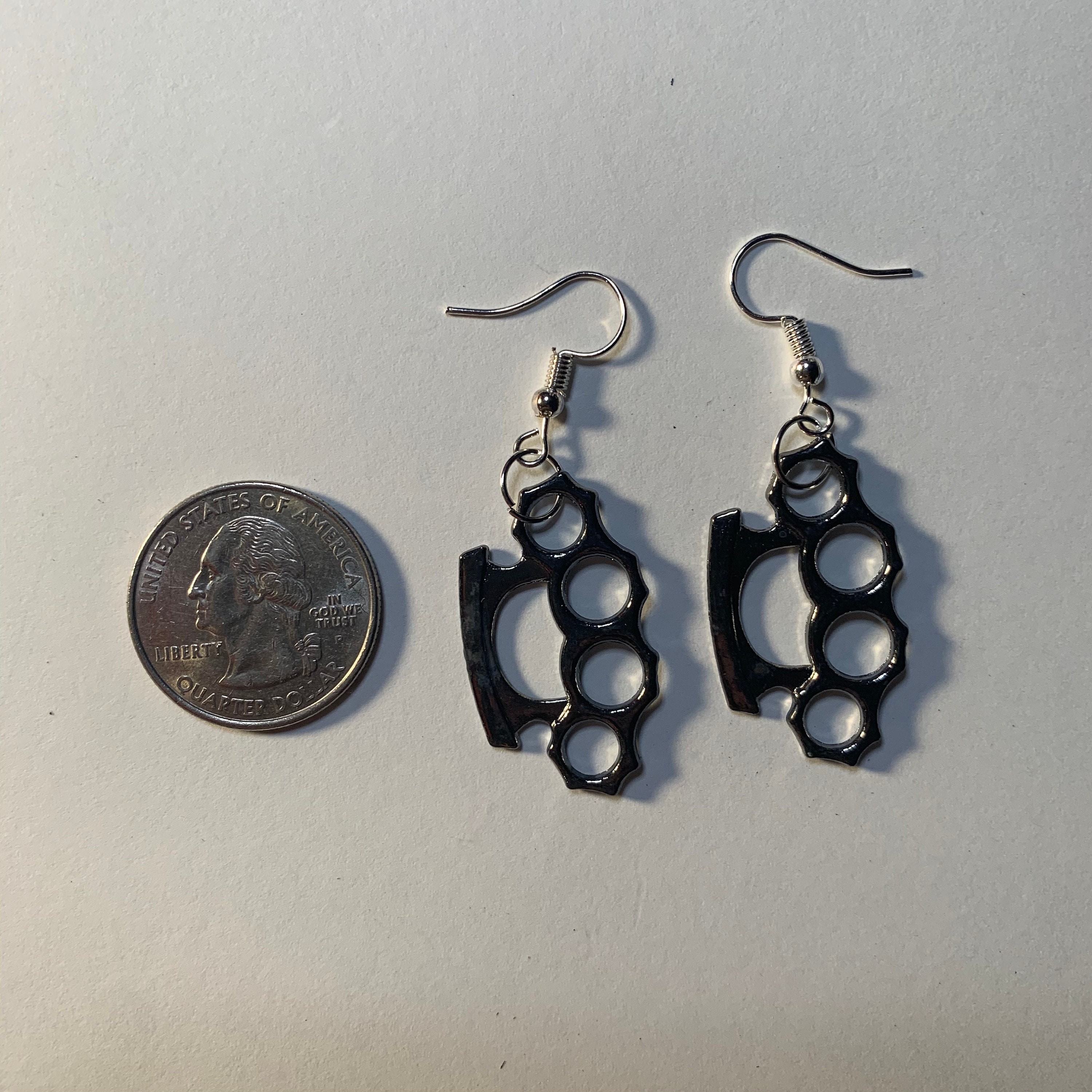 Brass Knuckle Earrings Etsy