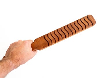 Handmade Spotted Gum Impact Play Paddle – Textured Solid Wood