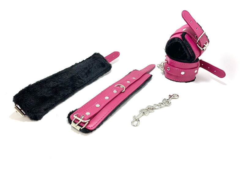 Gentle Purple Handcuffs With Plush Plush Restraint Bondage Etsy