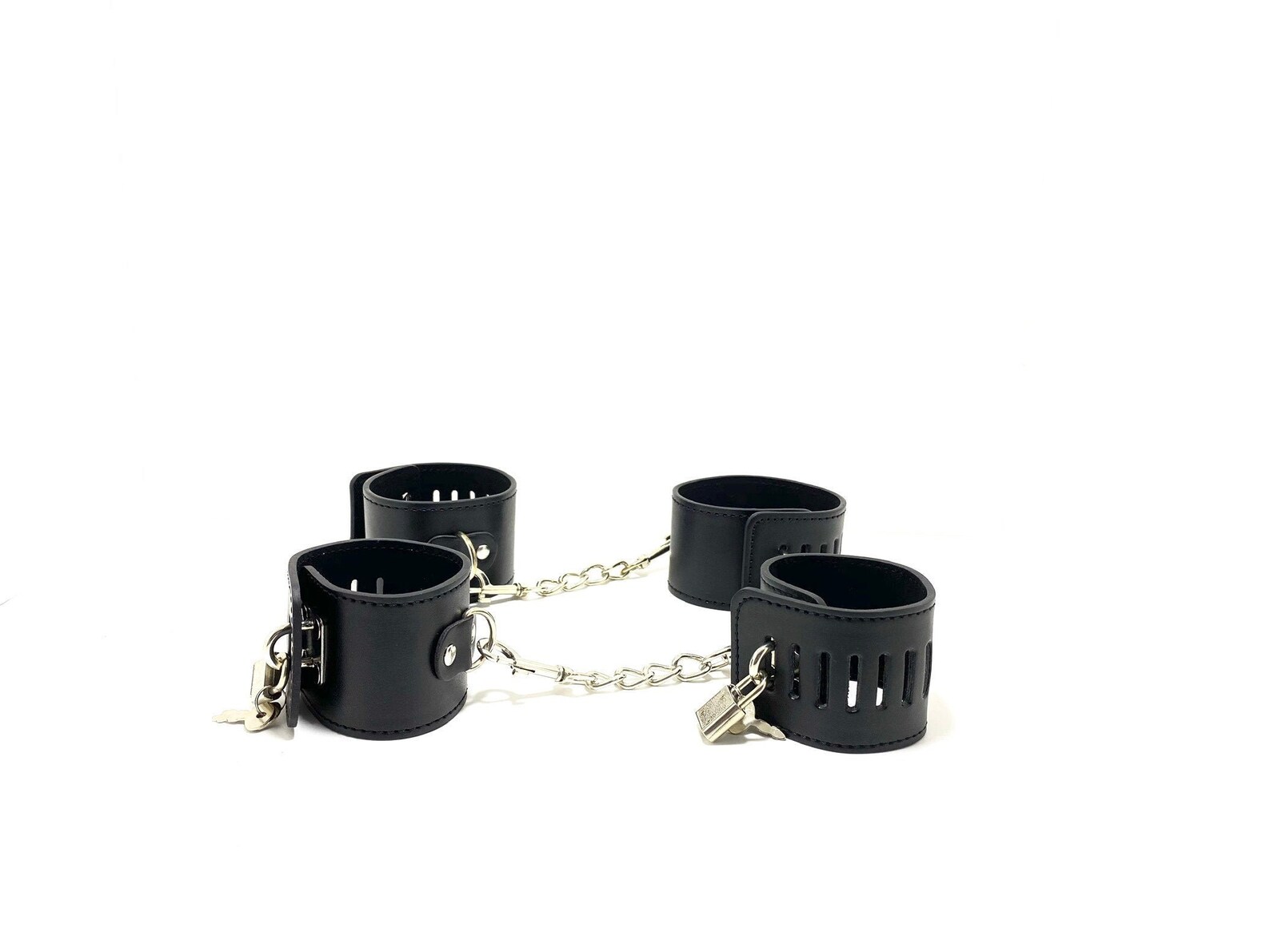 Simple Black restraint set restraint cuffs with lock | Etsy