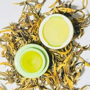 Jasmine Green Tea Solid Perfume Balm / Pure Natural Perfume / Organic Beeswax / Body Perfume / Halloween / Christmas gifts for men and women