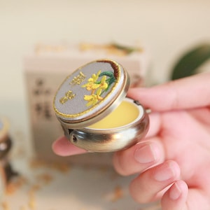 Osmanthus Solid Perfume,Alcohol Free,Natural Osmanthus Essential Oil Perfume Oil Body Oil,Perfume Sample,Birthday Gift,Gift for her