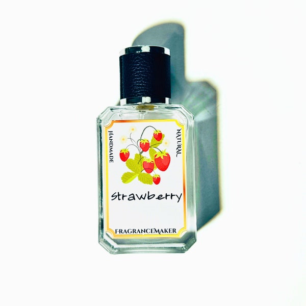 Aardbeienparfum voor dames - Fruitige eau de toilette - Zoete, lichtzure aardbeienpulpsmaak - Geurmaker Lucky Strawberry