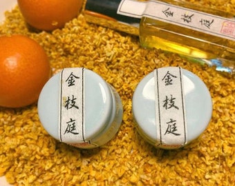 Osmanthus Solid Perfume Balm for Women - Osmanthus Fragrans, Natural, Wintage - Osmanthus Blossom Cologne for Man - Gift for Mom, Dad