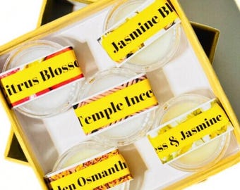 Solid Perfume Sample Set - Jasmine, Sandalwood, Osmanthus Fragrances