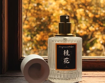 Perfume natural de osmanthus / Aroma floral otoñal, regalo vegano hecho a mano