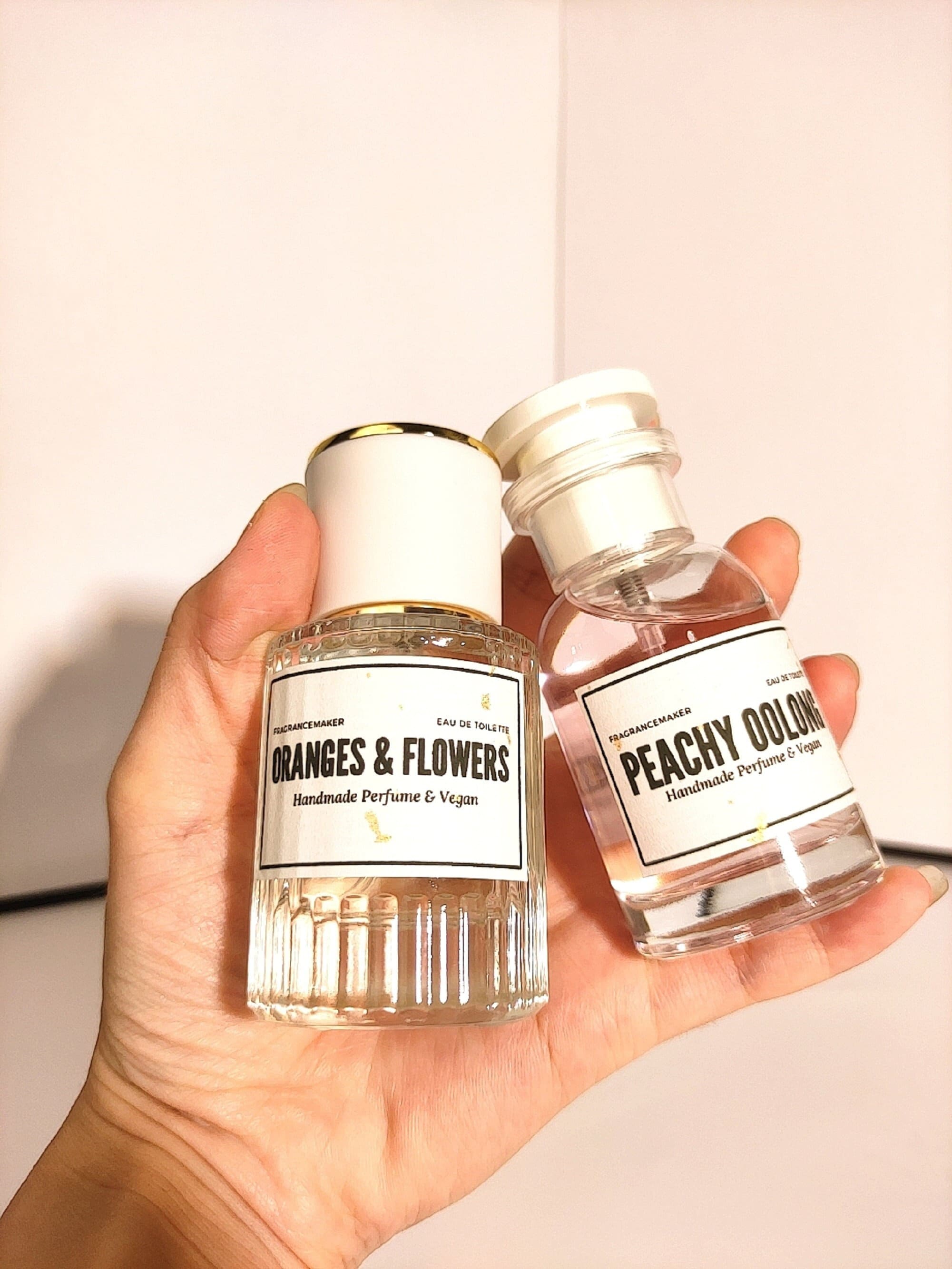 Handmade Tea Perfume Set - Black Tea Osmanthus, Peach Oolong