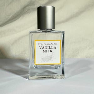 Vanilla Milk Perfume - Creamy Vanilla Ice Cream Scent with Floral, Cocoa | Handmade Vegan, Natural, Cruelty-Free Perfume by Fragrancemaker