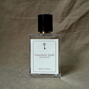 Governess&#39; Quill Perfume | Black Tea Rose Scent, A Pear & Woody Floral | Dark Academia, Gothic, Victorian Inspired Fragrance