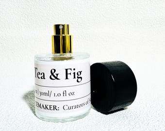 Black Tea & Fig Perfume Spray • Tobacco Hay • Dark Academia Scent • Unisex Woody Gift