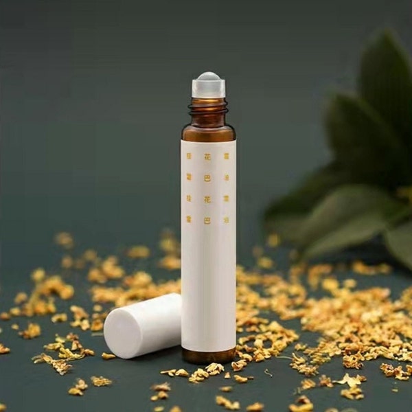 Natural Perfume Oil Osmanthus Jasmine Rose Sandalwood Essential Oil Roller Man's Woman's Massage Oil Body Oil Hand and Hair Care Oil