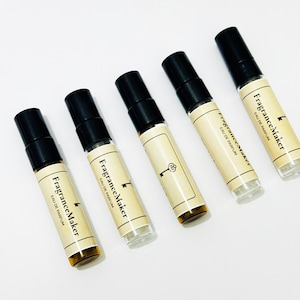 Set de descubrimiento de perfume de té • Caja de muestra de 5 x 5 ml • Té negro oolong y cítricos • Regalo Dark Academia