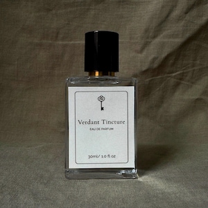 The Verdant Tincture Perfume | Green Tea Yerba Mate Scent, A Minty Jasmine Floral | Green Witch, Cottagecore, Apothecary Aesthetic