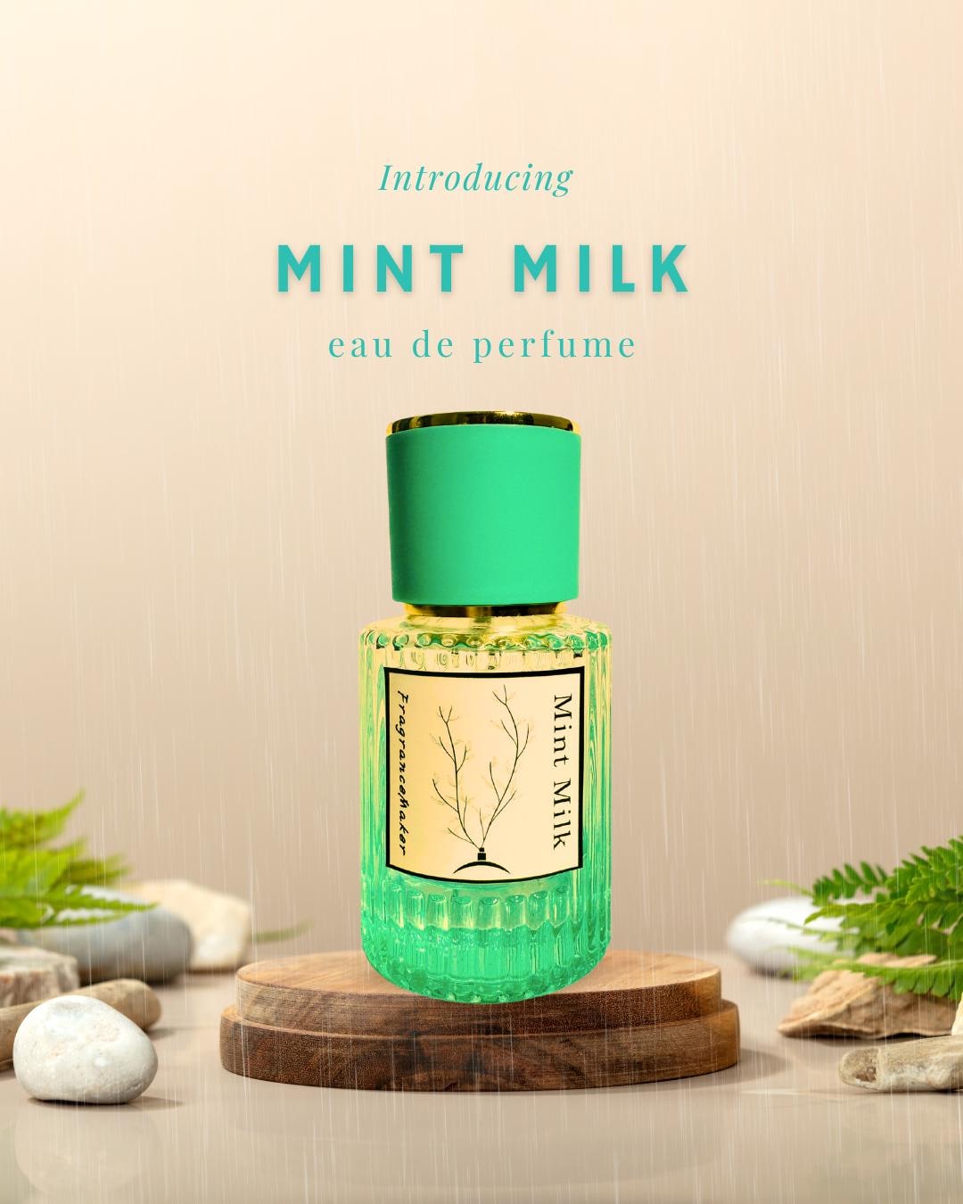 Mint Milk Perfume for Women Natural Handcrafted Fragrance Fresh Mint  Creamy Milk Niche Scent |natural,organic,cruelty Free by Fragra