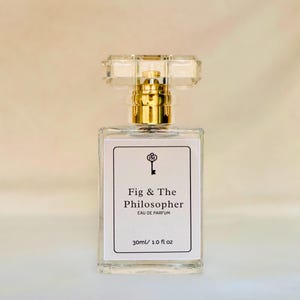 The Fig & The Philosopher Perfume | Creamy Fig  Coconut Milk Scent, Green Woody Gourmand | Dark Academia, Light Academia, Library Fragrance