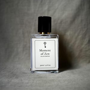 A Moment of Zen Perfume | Green Tea & Orange Blossom Scent, Clean Aromatic Fragrance | Light Academia, Minimalist, Japanese Inspired