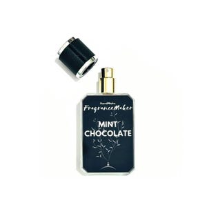 Mint Chocolate Perfume - Natural Handmade Fragrance for Women & Men, Fresh Minty Scent with Cocoa Accents, Long-Lasting Unisex Aroma