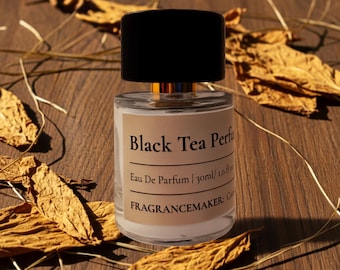 Parfum en vaporisateur de thé noir • Tabac et feuille de figuier • Scent Academia sombre • Eau de parfum unisexe