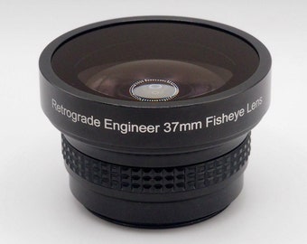 0.42x Fisheye Lens 37mm - Retrograde Engineer Fisheye Lens with 12.5x Macro Function