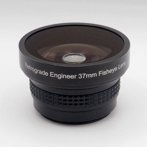 0.42x Fisheye Lens 37mm - Retrograde Engineer Fisheye Lens with 12.5x Macro Function