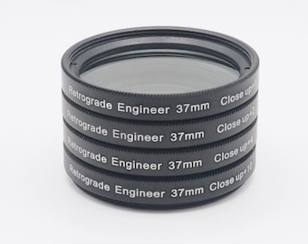 Makrolinsen 37 mm - Retrograde Engineer 4 Stück Kit mit 1x, 2x, 4x, 10x Dioptrien