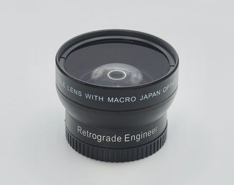 Wide Angle Lens 37mm - Retrograde Engineer Wide Angle Effect Lens with Macro Lens for Digital/Film Cameras