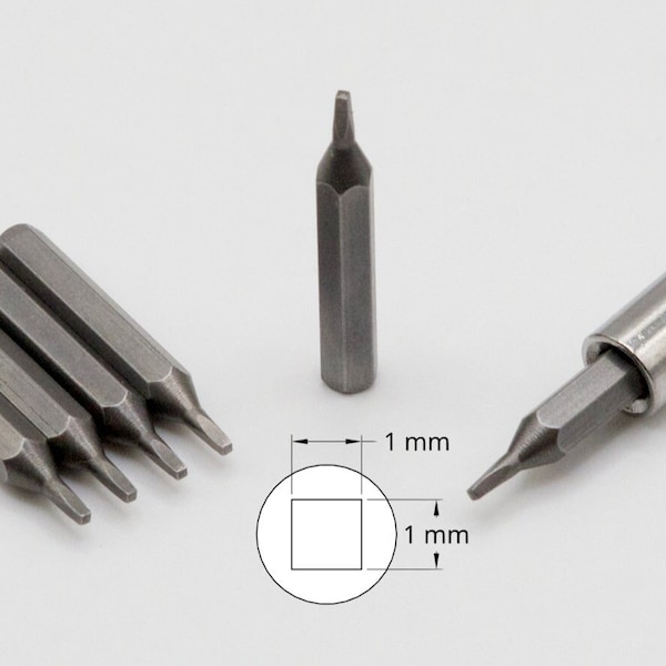 SX-70 Repair Screwdriver Bit - 1mm x 1mm Square (Robertson) Screwdriver Bit