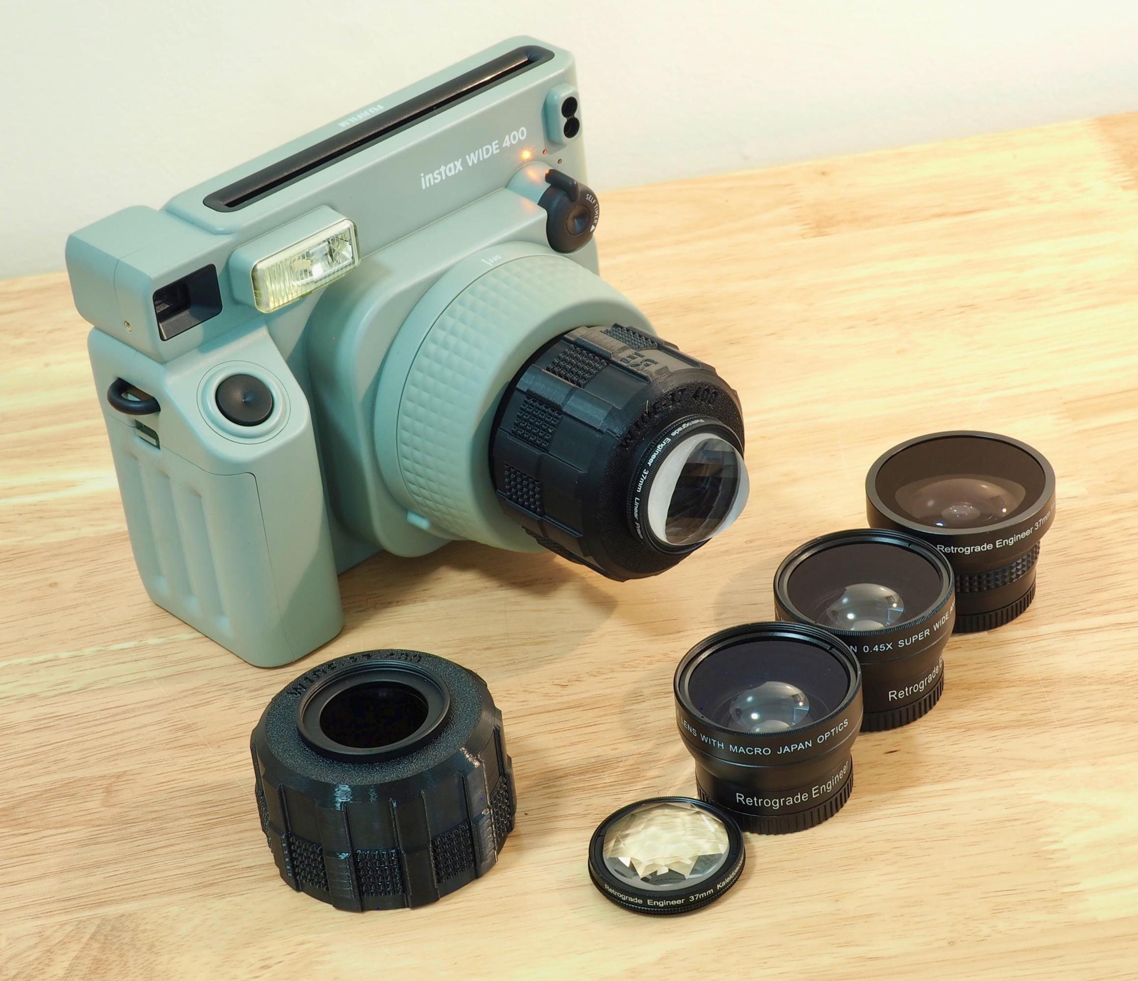 Wide-37 400 - 37mm Optics Adapter for the Instax Wide 400 Camera
