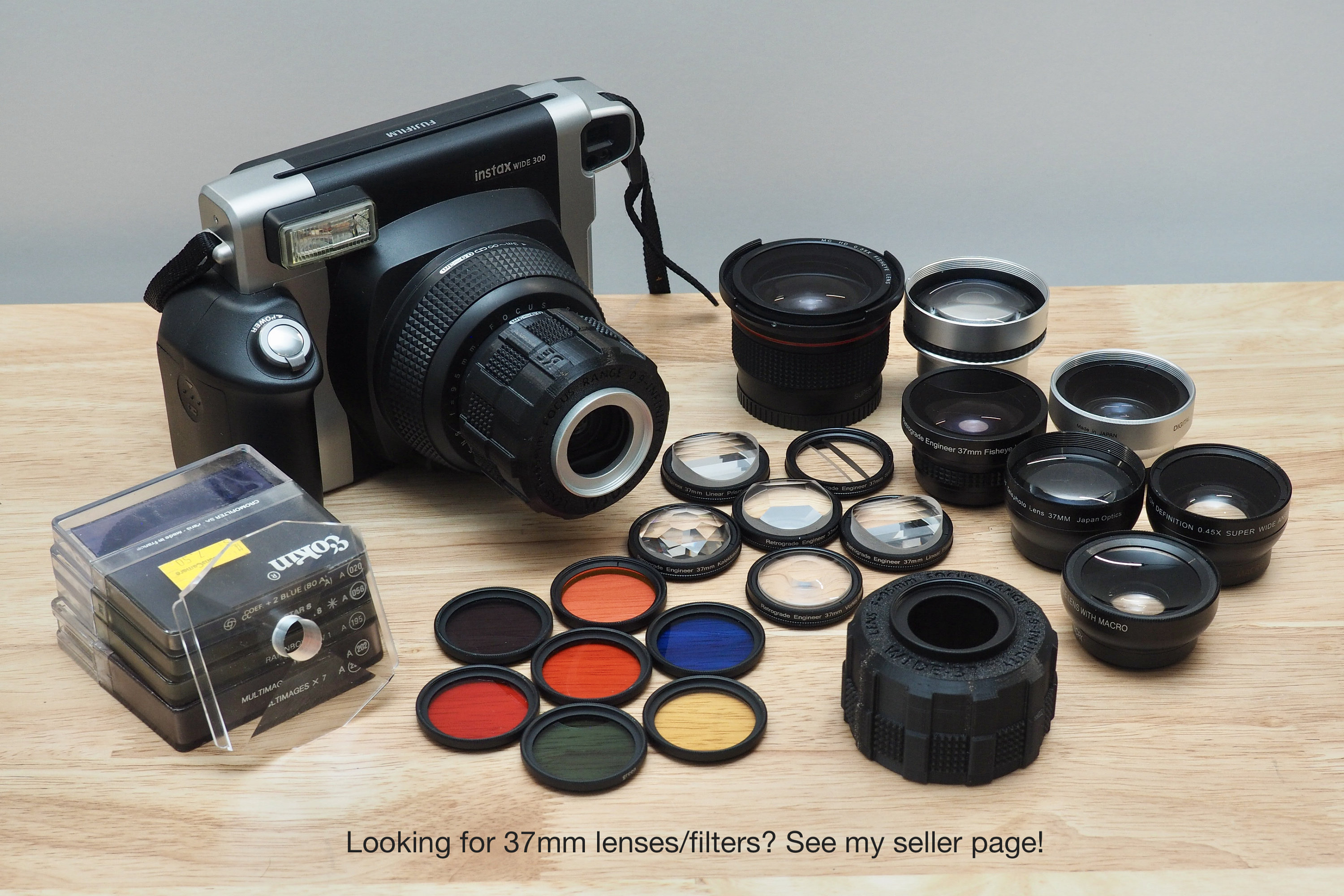 Instax Wide 37mm Lens Adapter for 300/210 Cameras - the Wide Instax Wide 37mm Lens Adapter for 300/210 Cameras - the Wide