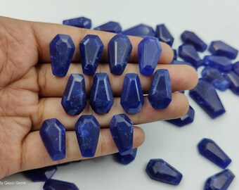 Mooie blauwe kwarts doodskisten cabochon, groothandel bulkpartij, verbazingwekkende blauwe kwarts doodskisten edelsteen groothandel veel voor het maken van sieraden.