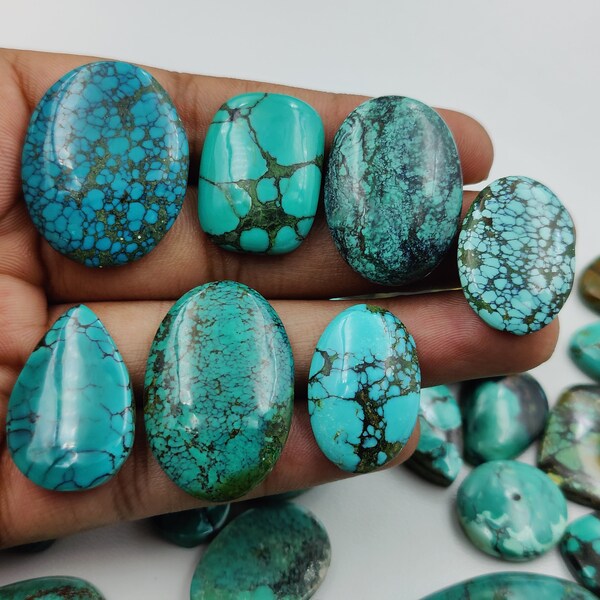 Natural Tibetan Turquoise, Himalayan Natural Turquoise Gemstone, Bulk Turquoise Healing Stones for Rings, Necklace Jewelry Making