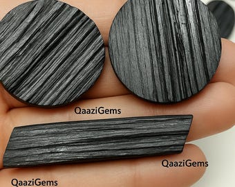 Natural Black Tourmaline Druzy Gemstone, Mix Shape And Size For Jewelry Making Cabochon, Wholesale Bulk Lot,