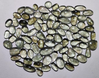 Mix Shape And Size Loose Gemstone Lot, Natural Green Amethyst Cabochon, Wholesale Price Loose Amethyst For Jewelry Making Stone