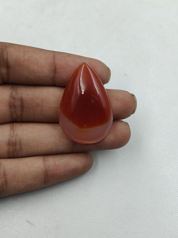 宝石 赤縞瑪瑙 ペンダント用天然オレンジ縞瑪瑙宝石 ジュエリー