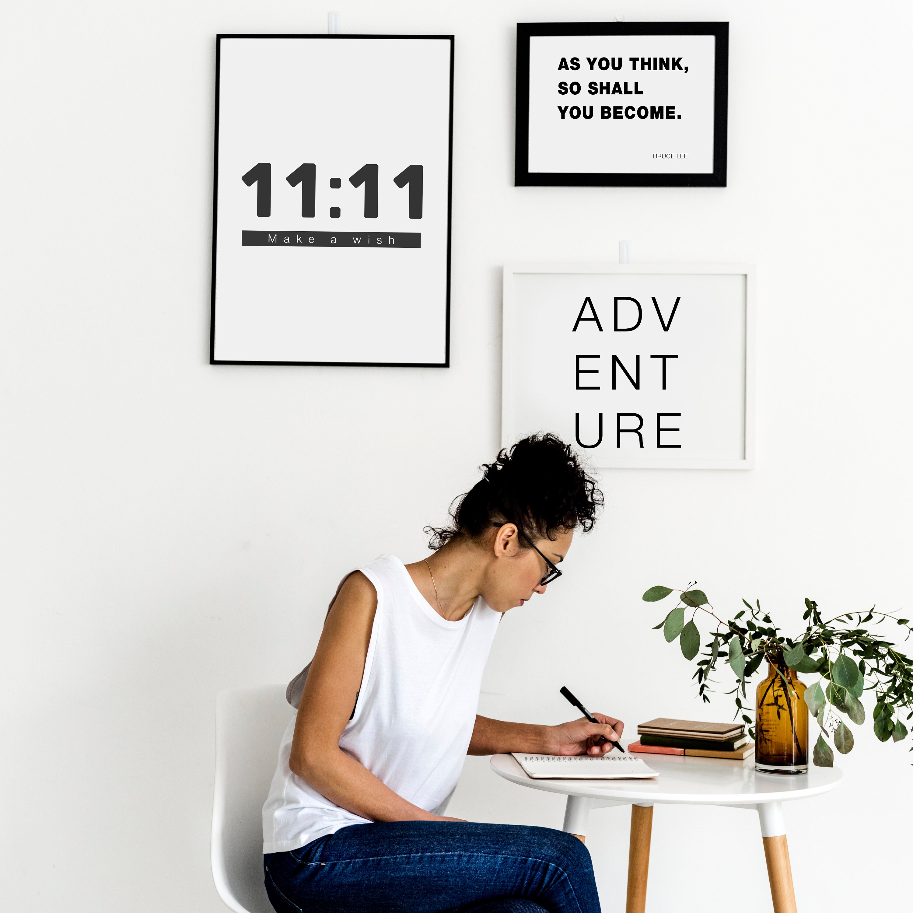 1111 Make A Wish PRINT Wall Art, Quote Print, Typography, Custom Quote