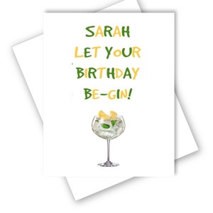 LETS DO COCKTAILS Birthday Card Wife Girlfriend Friend 