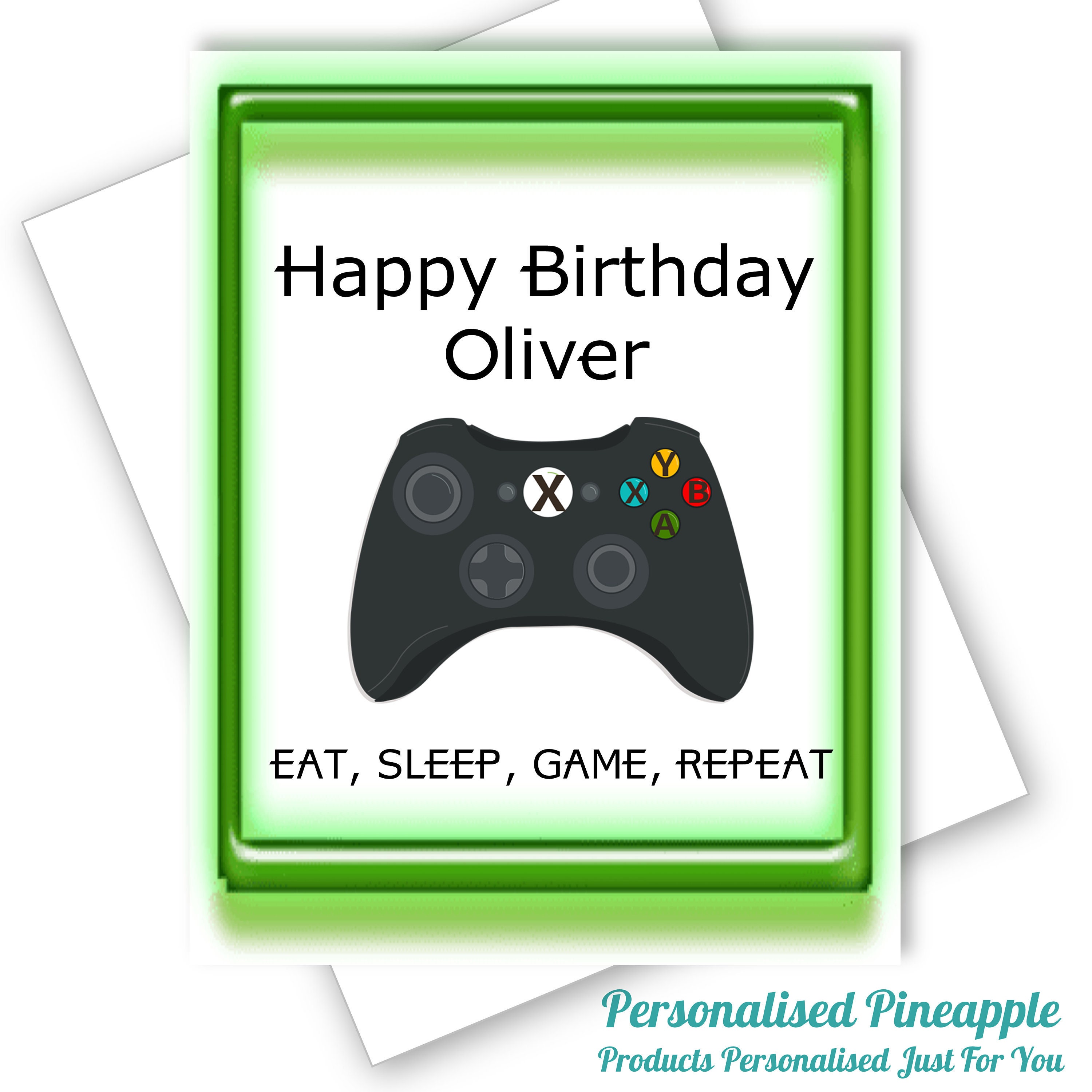 XBOX Gaming Birthday Card Son Grandson Nephew Teenage Can Be Personal…