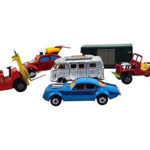 Lot of 6 1969-1975 Matchbox Lesney Products Vintage Cars, Made in England