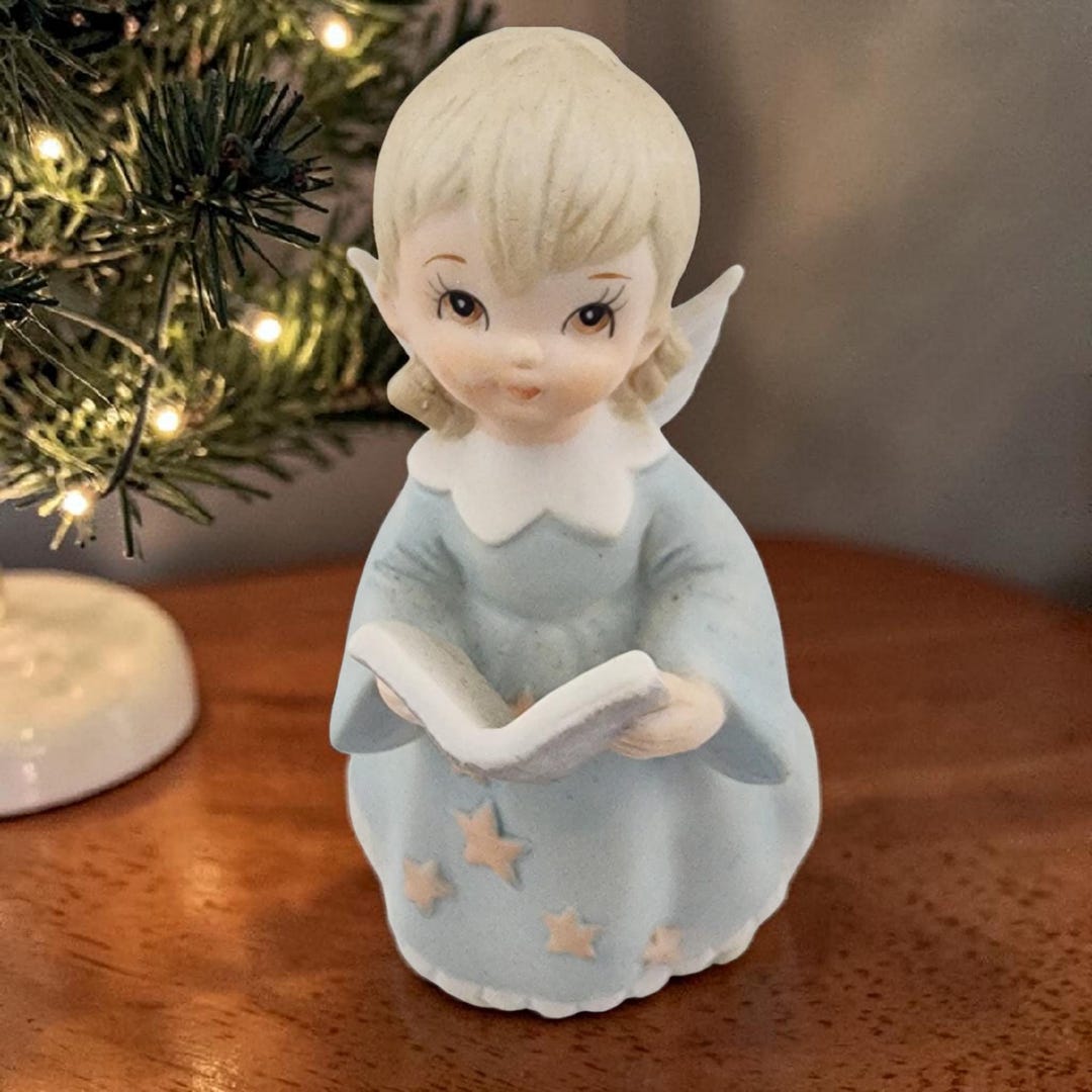 Vintage Lefton Christopher Collection Angel Figurine - Etsy