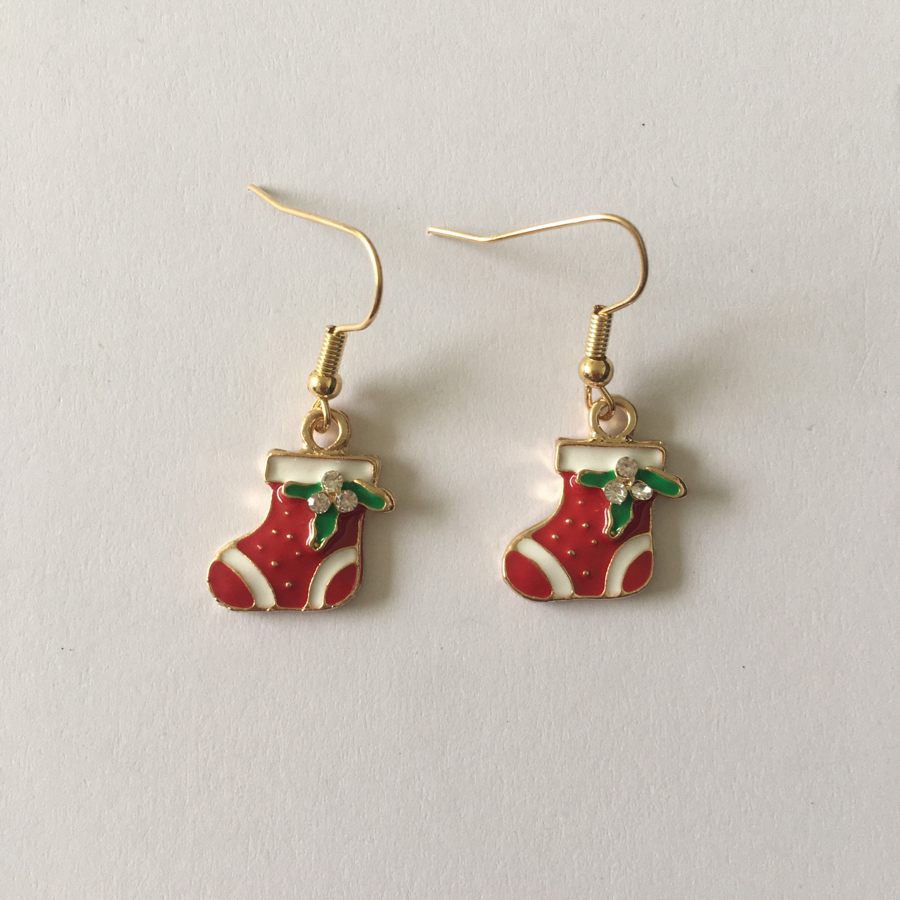 Novelty Christmas Stocking Earrings - Etsy Hong Kong
