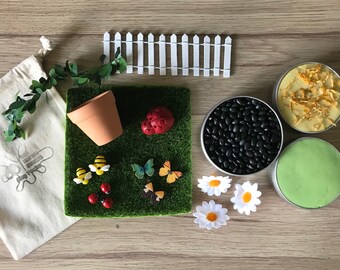 Garden Messy Play/Playdough Play Set