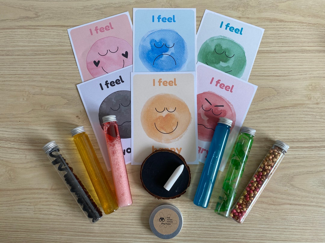 Emotions Sensory Bottles Play Pack Etsy