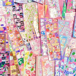 Foglio di adesivi Grab Bag Planner Laptop Polco Decorazione (Coreano, Kawaii e altro)