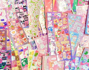 Sticker Sheet Grab Bag Planner Laptop Polco Decoration (Korean, Kawaii and more)