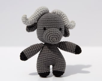 Crochet Buffalo - Handmade Crochet Animal Toys